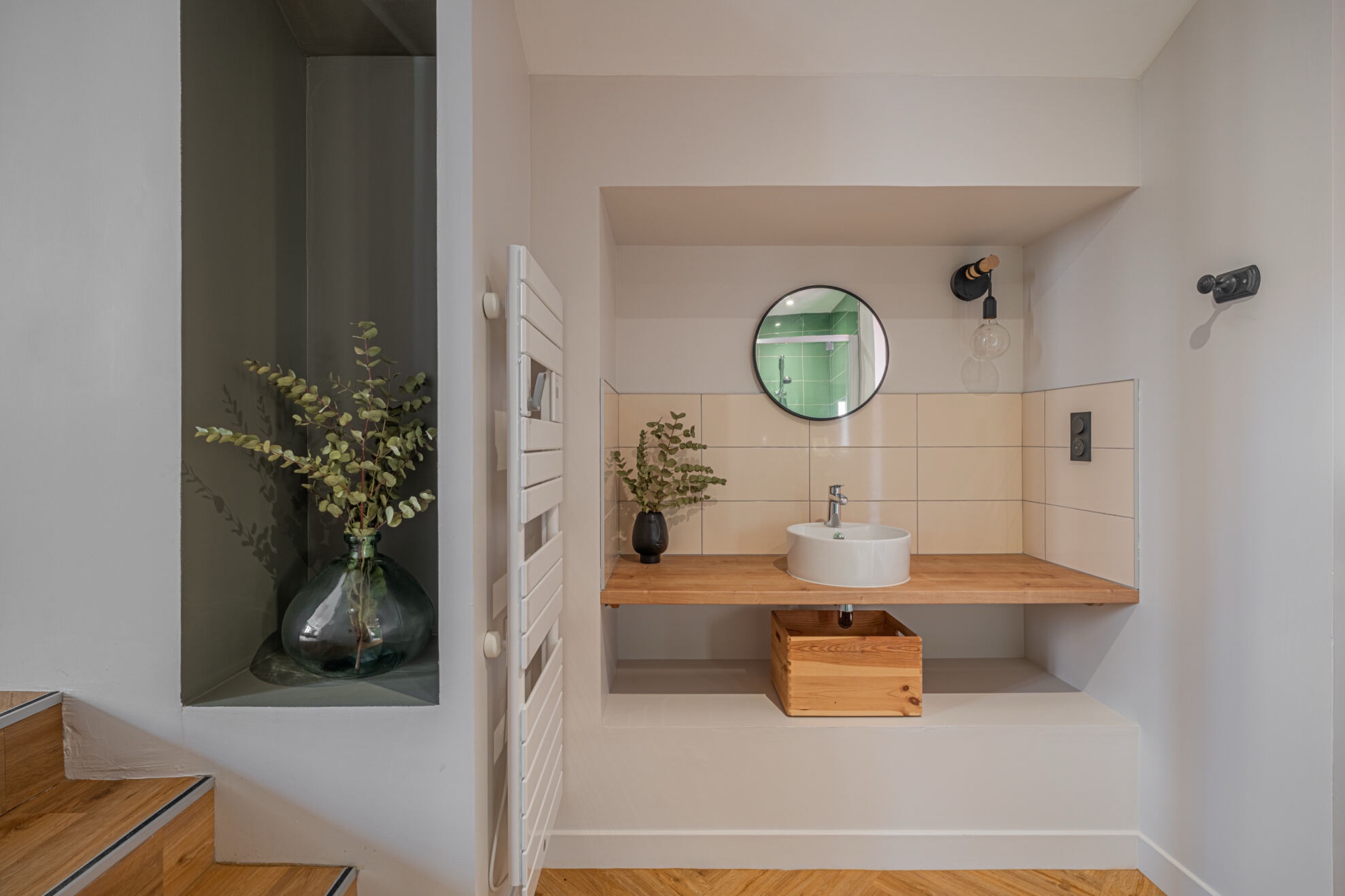 Intérieur appartement salle de bain décoration